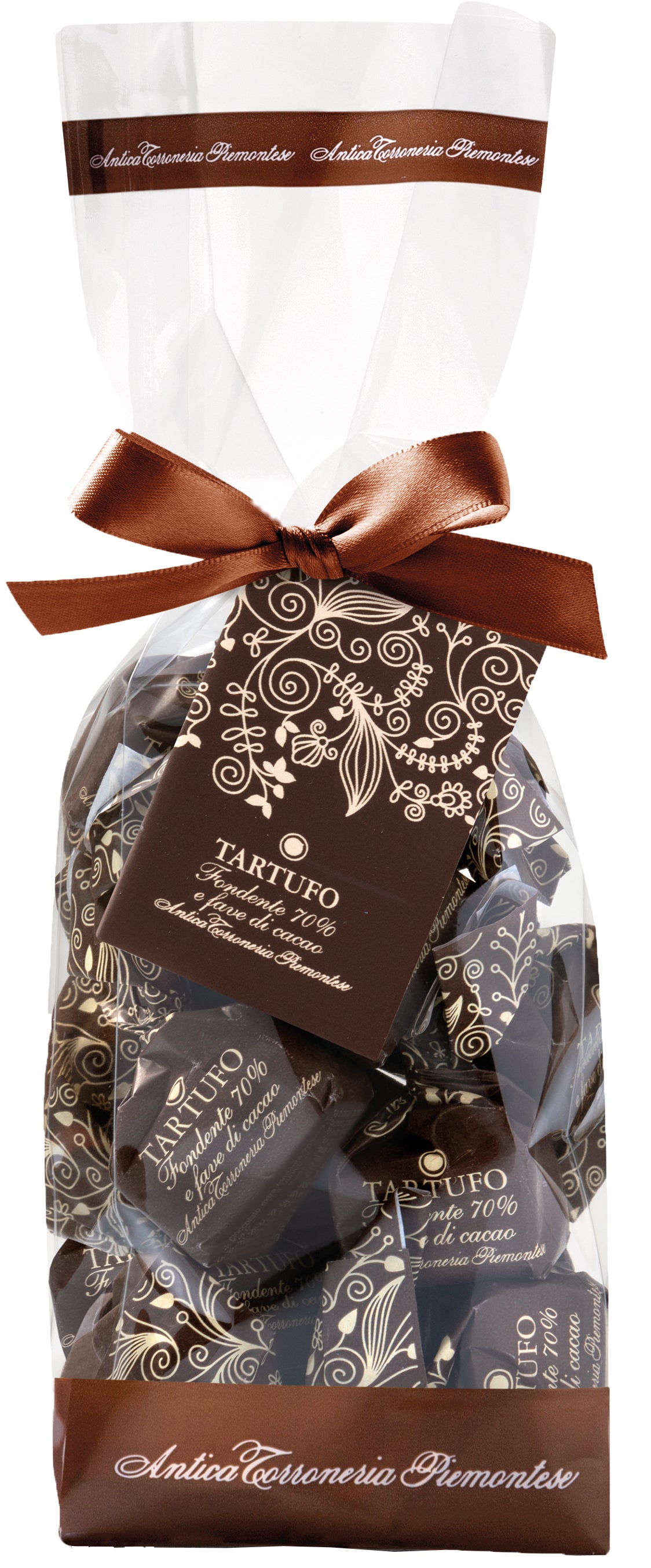 Antica Torroneria Piemontese Tartufo Fondente 70% e Fave di Cacao