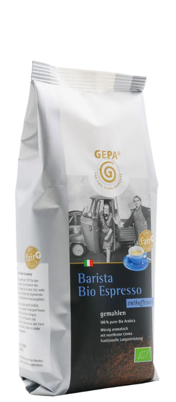GEPA Espresso Decaffeinato  Biologico e Fair Trade