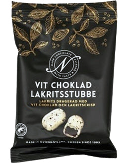 Narr Lakritsstubbe con Cioccolato Bianco