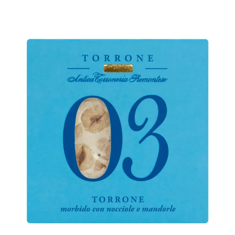 Antica Torroneria Piemontese N. 3 Torrone Morbido Nocciole e Mandorle
