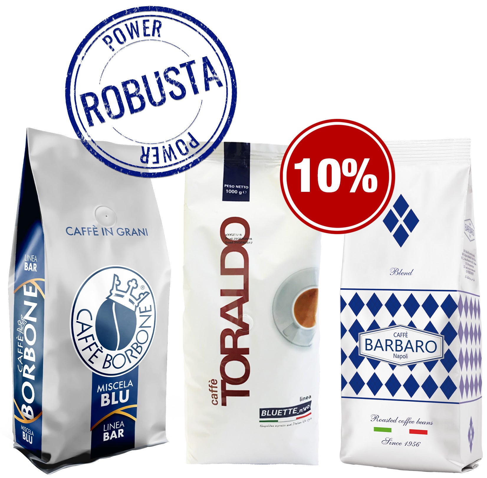 Set da Assaggio Espresso Blu 3 x 1000g