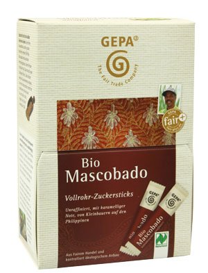 GEPA Zucchero di Canna Bio Mascobado Sticks