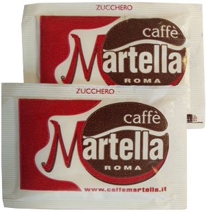 Martella Caffè, Zucchero bianco, 180 bustine