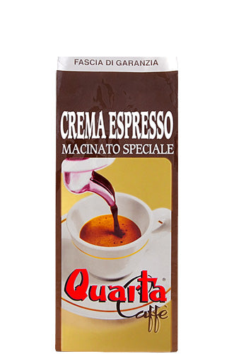 Macinatura portafiltro Quarta Caffè Espresso Crema